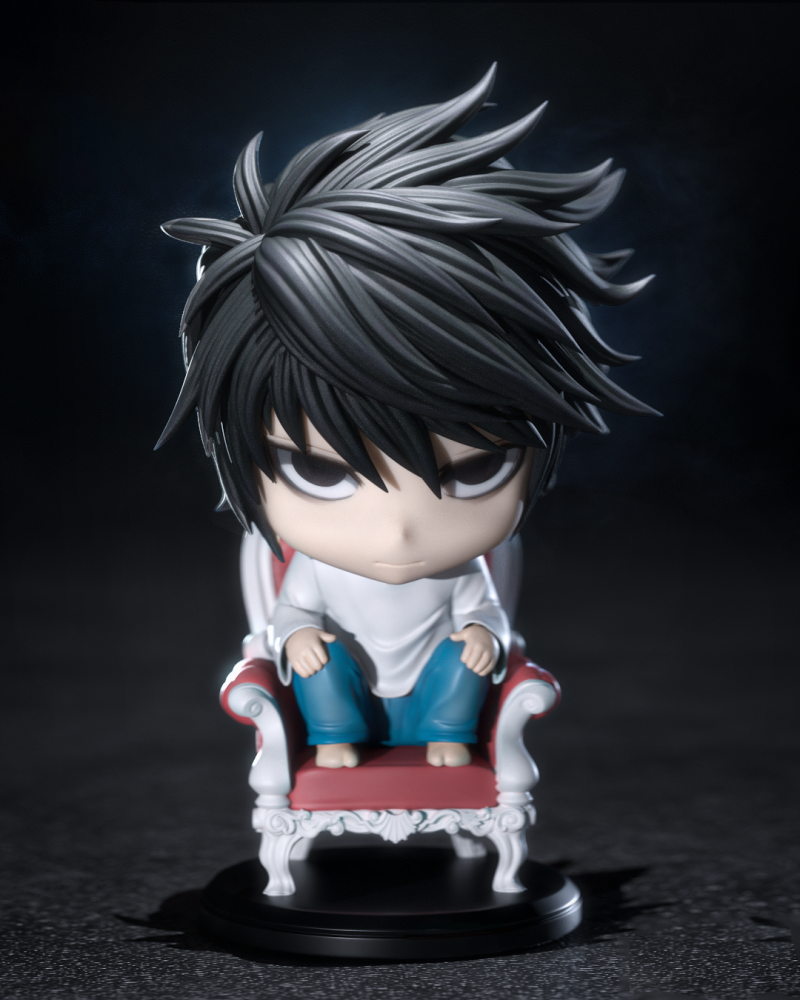 L Chibi Style STL 3D Print Model 3D Принт Модель .c4d .max .obj .3ds .fbx .stl .blend 