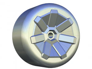 Tesla Cybertruck 1-64 Scale HW Wheel 3D Print Model