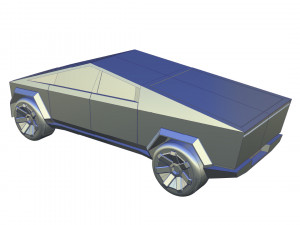Tesla Cybertruck 1-64 Scale Full 3D Print Model Modelo de Impressão 3D