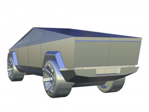 Tesla Cybertruck 1-64 Scale Full 3D Print Model Modelo de Impressão 3D