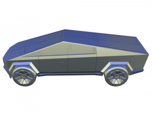 Tesla Cybertruck 1-64 Scale Full 3D Print Model Modelo de Impressão 3D