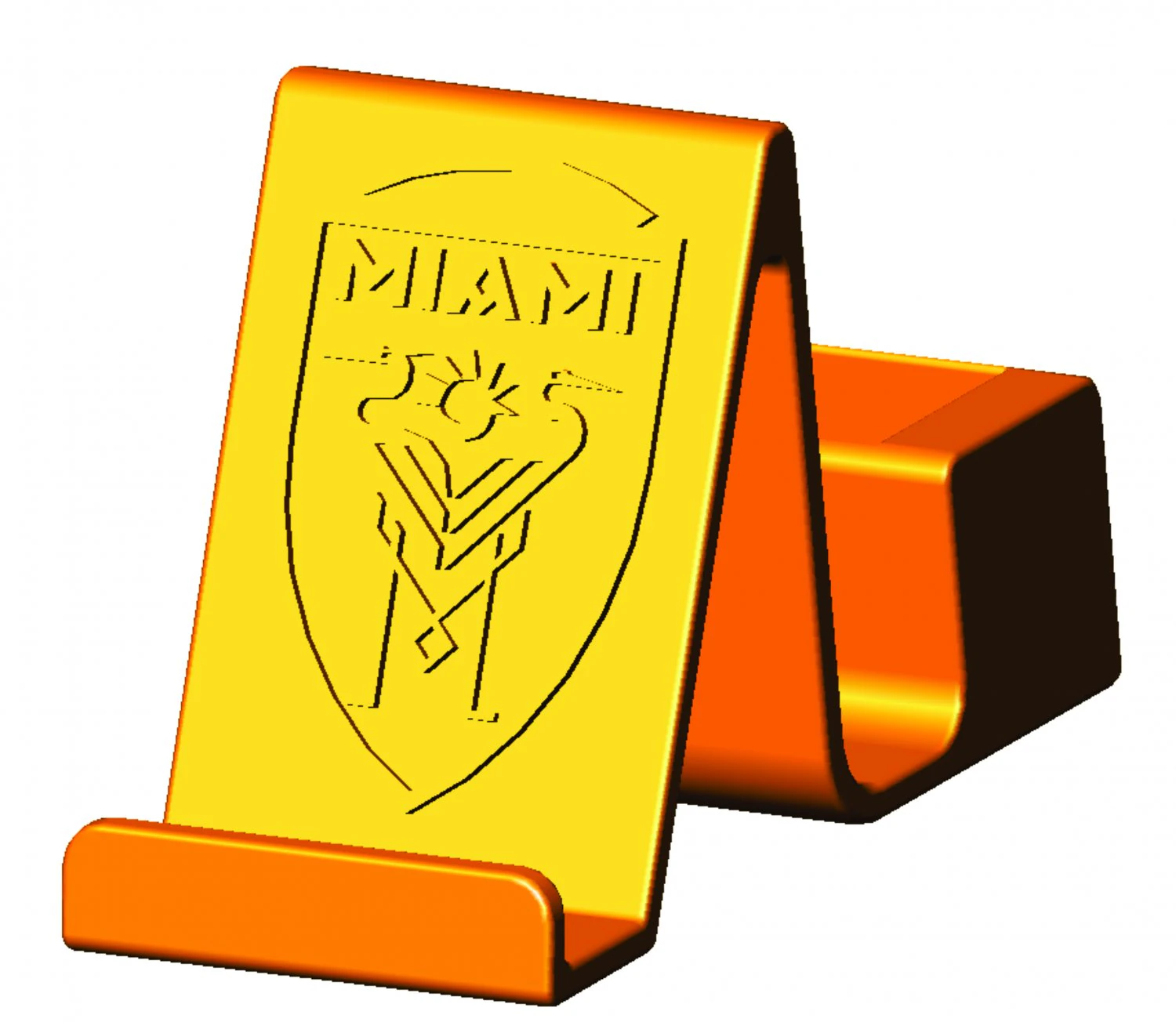 PHONE HOLDER INTER MIAMI MESSI 3D Print Model .c4d .max .obj .3ds .fbx .stl .blend