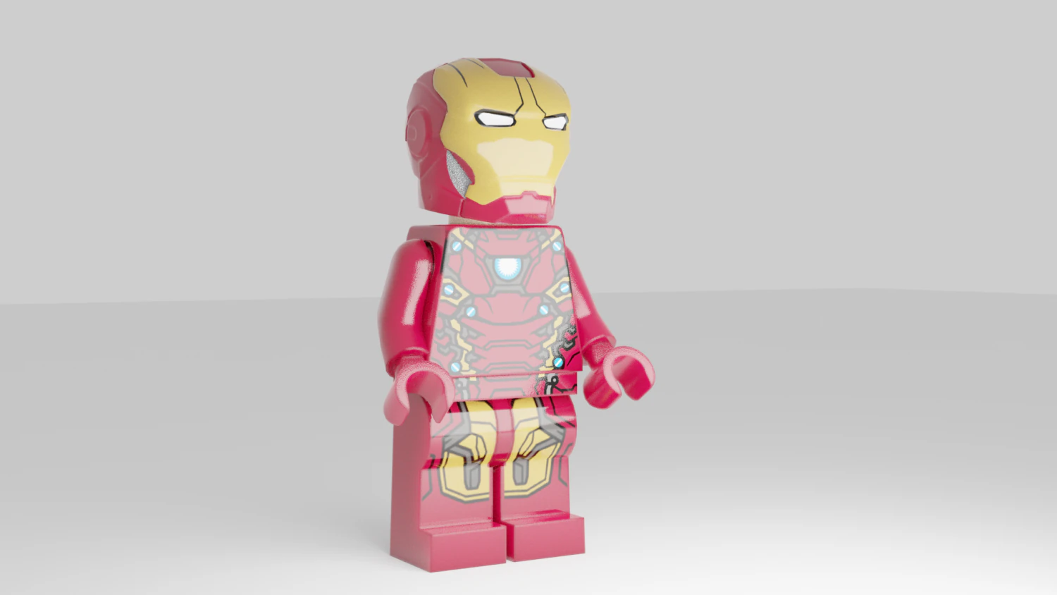 Lego Iron man 3D Model .c4d .max .obj .3ds .fbx .stl .blend