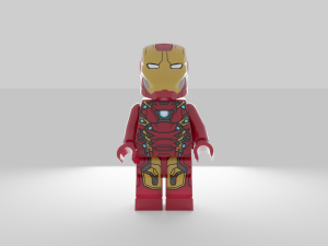 Lego Iron man 3D in 3DExport