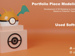 Charizards Pokeball 3D Model