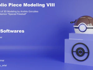 Blastoises Pokeball 3D Model