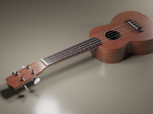 Ukulele 3D Model