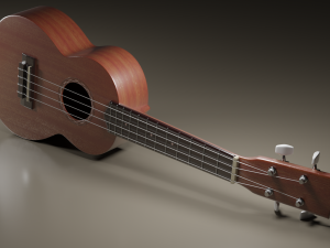 Ukulele Model 3D