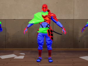 Stylized samurai from the first and third person Low-poly 3D मॉडल