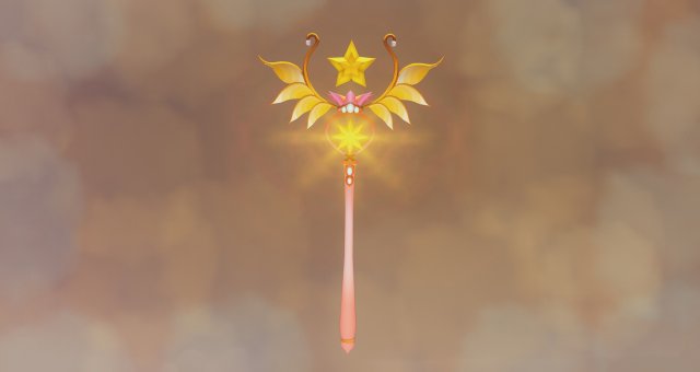 The wand Model 3D .c4d .max .obj .3ds .fbx .stl .blend