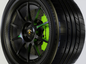 Car rim AL13 CF-VF TROFEO Carbon Fiber 3Dモデル