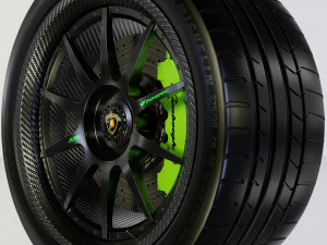 Автомобільний диск AL13 CF-VF TROFEO Carbon Fiber 3D Модель