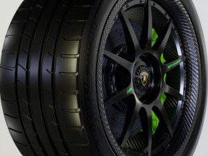 Car rim AL13 CF-VF TROFEO Carbon Fiber 3D Model