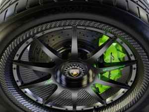 Car rim AL13 CF-VF TROFEO Carbon Fiber 3D Model