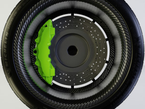 Car rim AL13 CF-VF TROFEO Carbon Fiber 3D Model