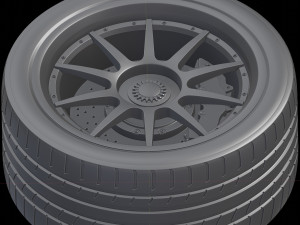 Car rim AL13 CF-VF TROFEO Carbon Fiber 3D Model