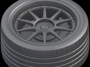 Car rim AL13 CF-VF TROFEO Carbon Fiber 3D Model