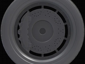 Car rim AL13 CF-VF TROFEO Carbon Fiber 3D Model