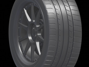 Car rim AL13 CF-VF TROFEO Carbon Fiber 3D Model