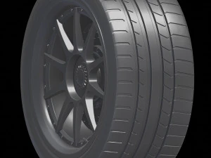 Car rim AL13 CF-VF TROFEO Carbon Fiber 3D Model