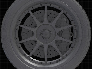 Car rim AL13 CF-VF TROFEO Carbon Fiber 3D Model