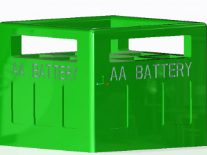 Battery Storage Box 3D Printing Model 3D-printmodel