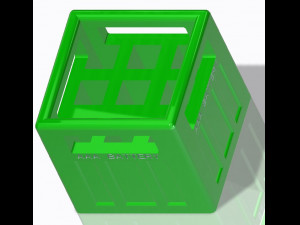 Battery Storage Box 3D Printing Model 3D-printmodel