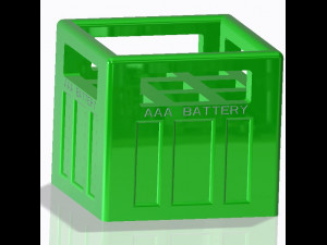 Battery Storage Box 3D Printing Model 3D-printmodel