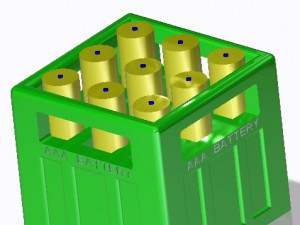 Battery Storage Box 3D Printing Model 3D-printmodel