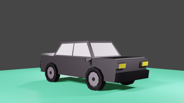 Lowpoly Car 3D 模型 .c4d .max .obj .3ds .fbx .stl .blend