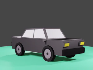 Низкополигональная машина 3D Модель