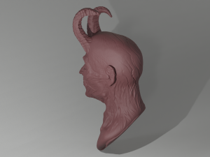 Tired devil bust 3D Принт Модель