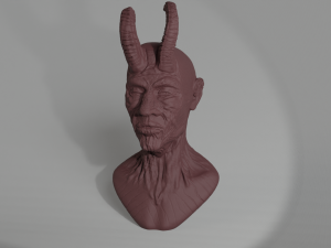 Tired devil bust 3D Принт Модель