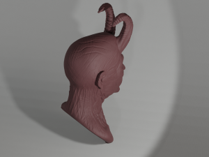 Tired devil bust 3D Принт Модель
