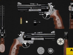 NXR 44 Magnum Revolver Model 3D