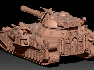 Feudal Guard Tank war print Stl Model do druku 3D