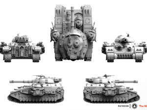 Feudal Guard Tank war print Stl Model do druku 3D
