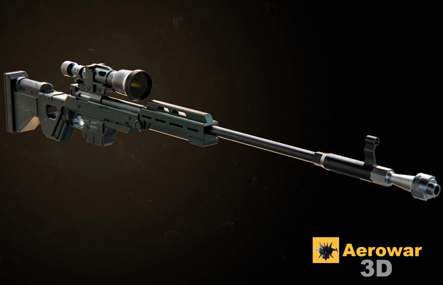 IQA 11 blaster riffle 3D Print Model .c4d .max .obj .3ds .fbx .stl .blend