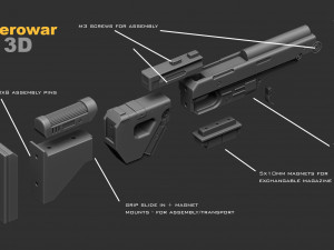 IQA 11 blaster riffle 3D Принт Модель