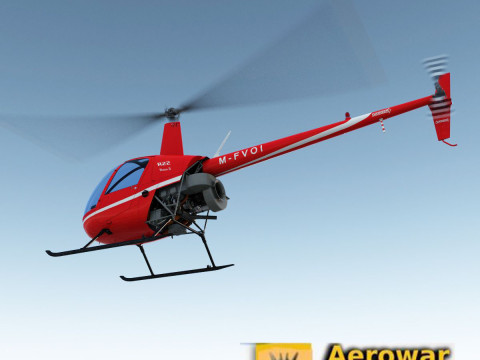HELICOPTER ROBINSON R22 Modèle 3D