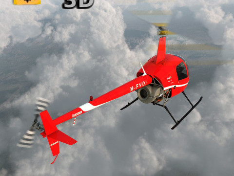HELICOPTER ROBINSON R22 Modèle 3D