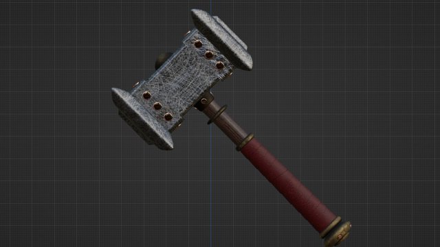 War Hammer 4k textured 3Dモデル .c4d .max .obj .3ds .fbx .stl .blend 