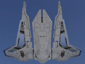 Mandalorian Gaunlet Starfighter 3D Model