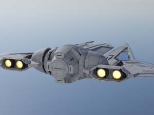 Mandalorian Gaunlet Starfighter 3D Model
