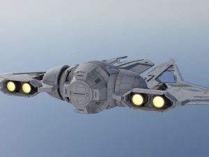 Mandalorian Gaunlet Starfighter 3D Model