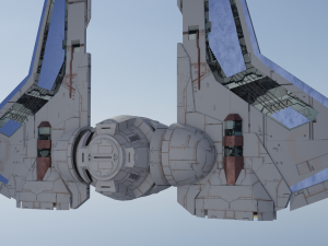 Mandalorian Gaunlet Starfighter 3D Model