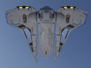 Mandalorian Gaunlet Starfighter 3D Model
