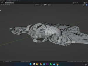 Mandalorian Gaunlet Starfighter 3D Model