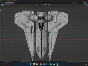 Mandalorian Gaunlet Starfighter 3D Model