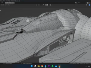 Mandalorian Gaunlet Starfighter 3D Model